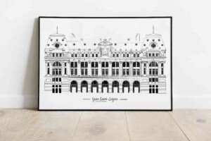 Gare saint Lazare Illustration de Patrimoine