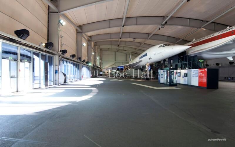 Le vaste hall Concorde du Musée de l’Air et de l’Espace.