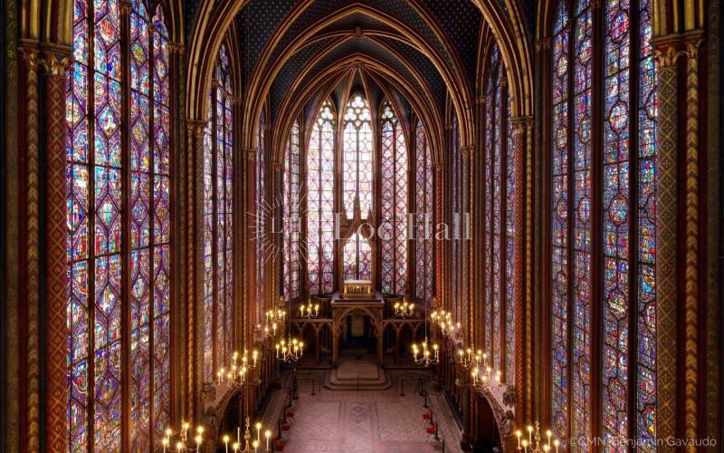 La nef de la Sainte-Chapelle vers l’abside.