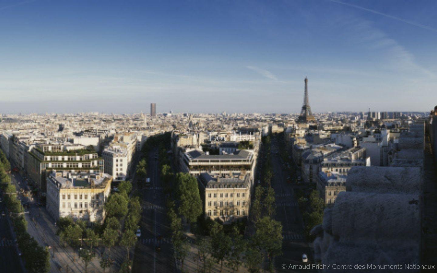 Arc de Triomphe vue depuis la terrasse