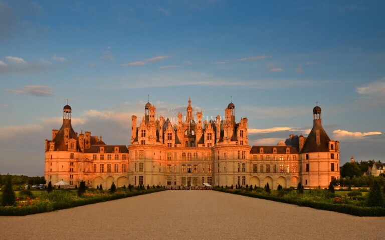 Vue générale château, parterre sud - ©Léonard de Serres
