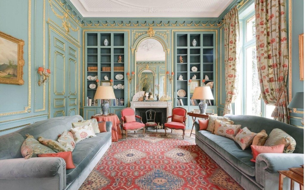 Le délicat salon vert de l’hôtel de Montgascon.