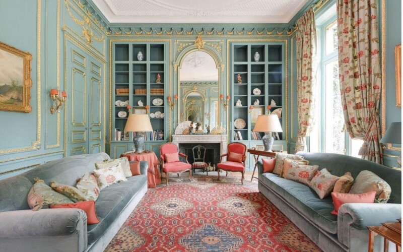 Le délicat salon vert de l’hôtel de Montgascon.